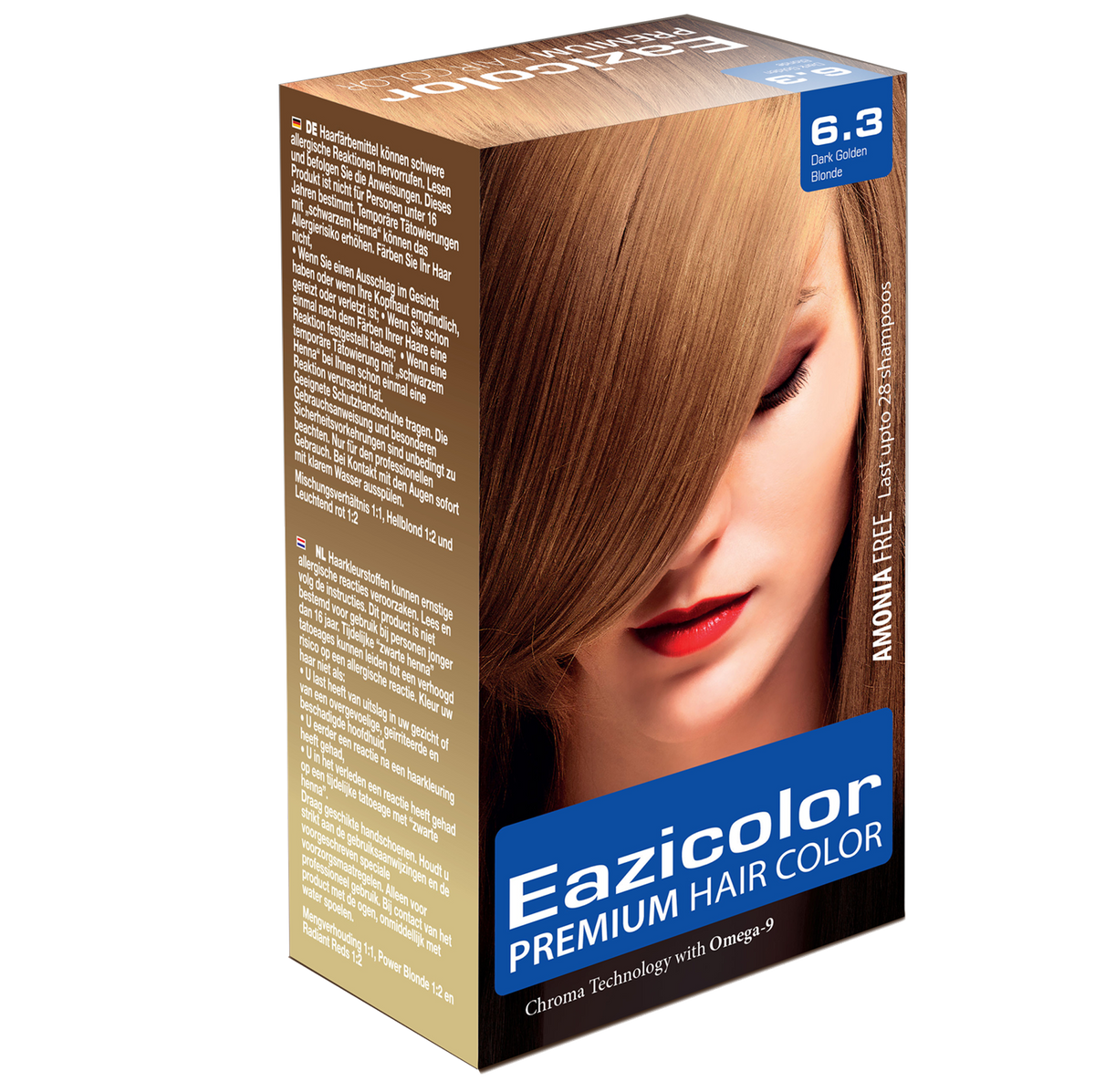 Easy Color Pack of 3 Beard & Moustache and Quick Application Hair Restorer